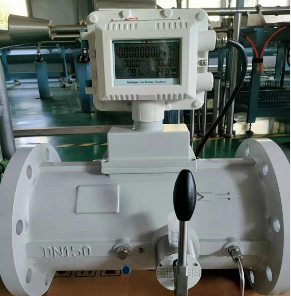 兩臺(tái)DN150氣體渦輪流量計(jì)準(zhǔn)備發(fā)往江蘇，用戶測(cè)天然氣貿(mào)易計(jì)量